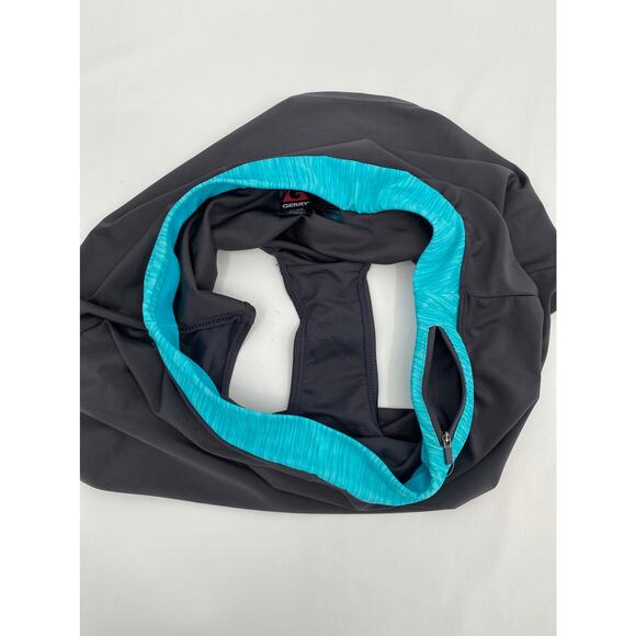 Gerry Activewear Stretch Gray Blue Mini Swim Skort Skirt Women's Size Medium - Picture 4 of 6